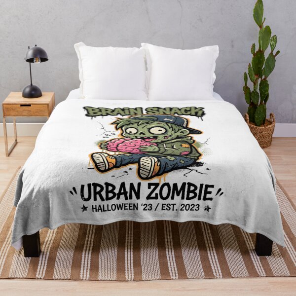 Item preview, Brain Snack Urban Zombie Streetwear Halloween Design Tee designed and sold by DarylWelsh2024.