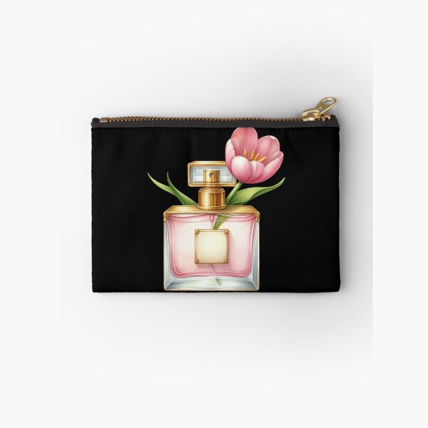 Item preview, Perfume Bottle with Pink Tulip designed and sold by virdeiz.