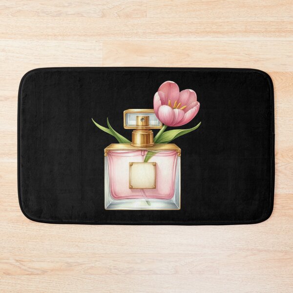 Item preview, Perfume Bottle with Pink Tulip designed and sold by virdeiz.