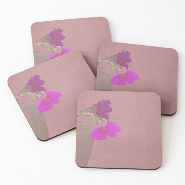 Item preview, Pair of fuchsia poppies  designed and sold by RhoQA.