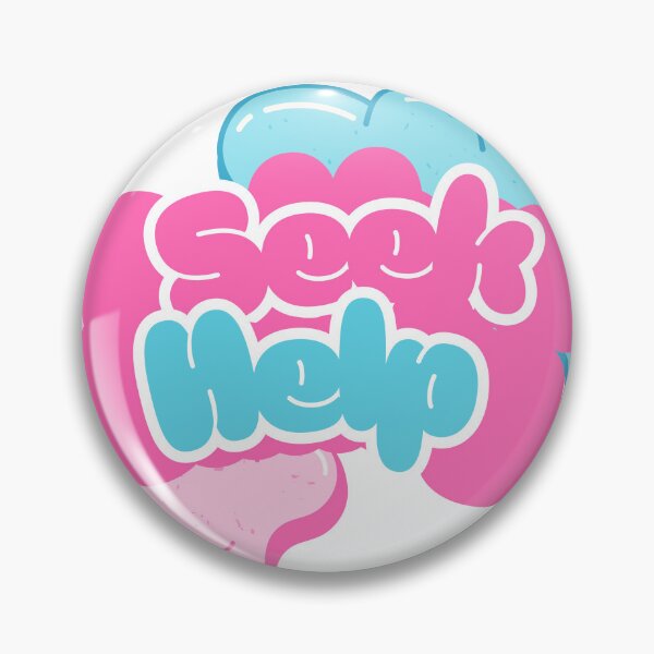 Item preview, Seek Help designed and sold by Creepy Princess Creations.