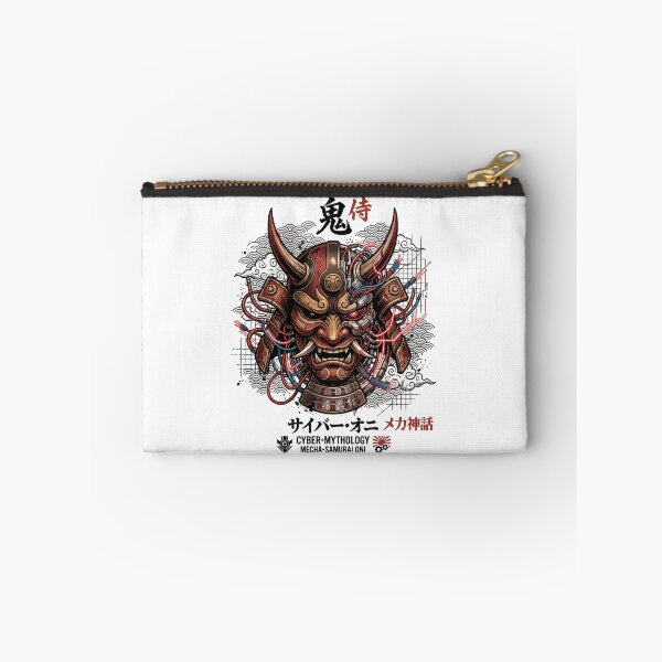 Item preview, Cyberpunk Oni Mask Samurai Mecha Japanese Demon Streetwear designed and sold by mood-draftsman.