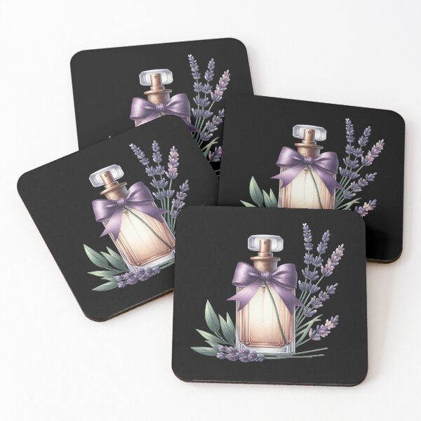 Item preview, Elegant Perfume Bottle with Lavender designed and sold by virdeiz.