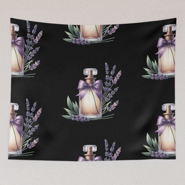 Item preview, Elegant Perfume Bottle with Lavender designed and sold by virdeiz.