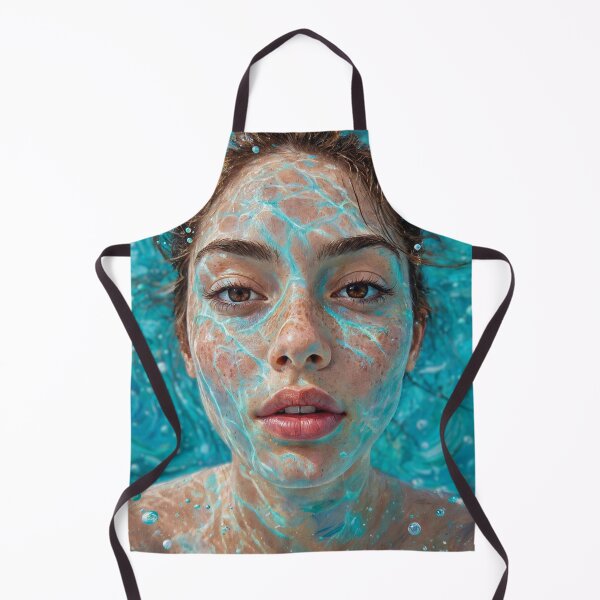 Item preview, Sunlit Depths - Brown Eyes Underwater Portrait with Light Refraction designed and sold by Surviving Monday Club.