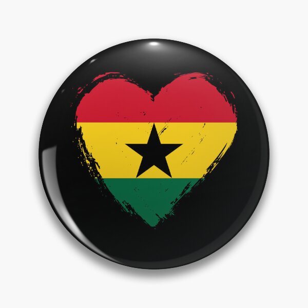 Item preview, Distressed Ghana Flag Heart GH designed and sold by shitpostee.