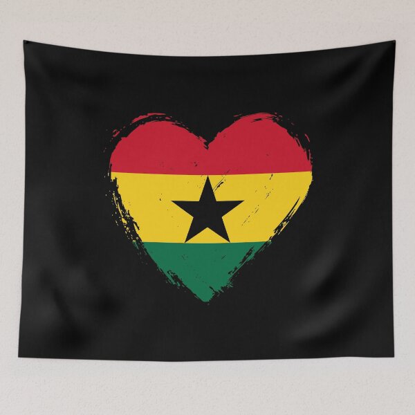 Item preview, Distressed Ghana Flag Heart GH designed and sold by shitpostee.
