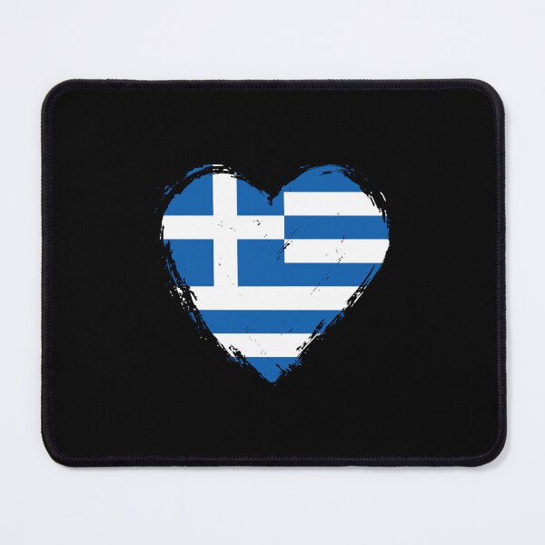 Item preview, Distressed Greece Flag Heart GR designed and sold by shitpostee.