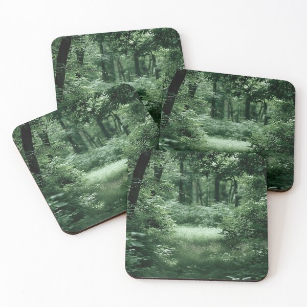 Item preview, Green Summer Forest Clearing Sunlit Woodland Path designed and sold by Yoruhara.