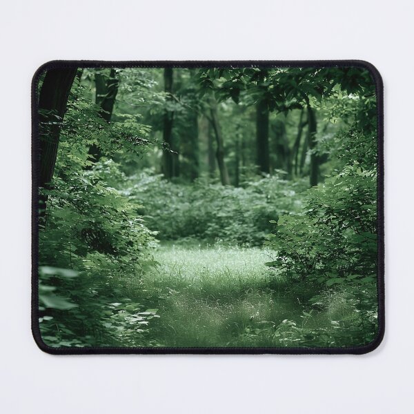 Item preview, Green Summer Forest Clearing Sunlit Woodland Path designed and sold by Yoruhara.