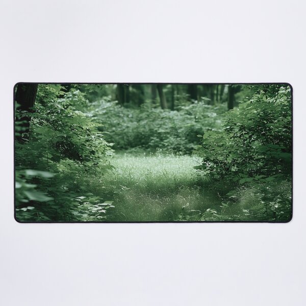 Item preview, Green Summer Forest Clearing Sunlit Woodland Path designed and sold by Nine Lives Studio.
