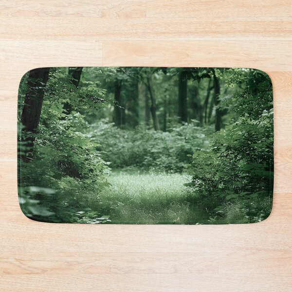 Item preview, Green Summer Forest Clearing Sunlit Woodland Path designed and sold by Yoruhara.