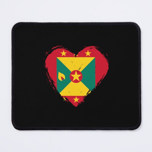 Item preview, Distressed Grenada Flag Heart GD designed and sold by shitpostee.