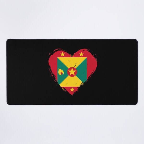 Item preview, Distressed Grenada Flag Heart GD designed and sold by shitpostee.