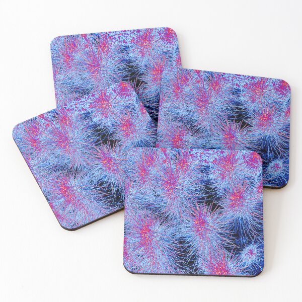 Item preview, Purple and Blue Neon Cactus Photograph designed and sold by meganlaub1.