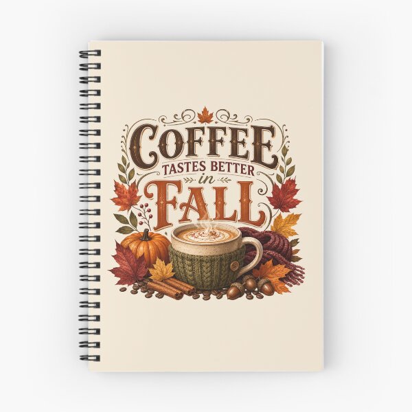 Item preview, Coffee Tastes Better in Fall – Cozy Autumn Coffee Lover Design designed and sold by astersgraphics.