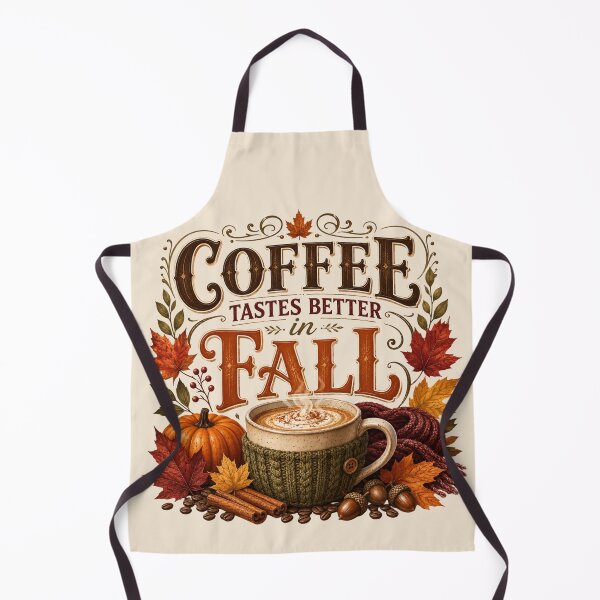Item preview, Coffee Tastes Better in Fall – Cozy Autumn Coffee Lover Design designed and sold by astersgraphics.