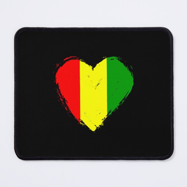 Item preview, Distressed Guinea Flag Heart GN designed and sold by shitpostee.