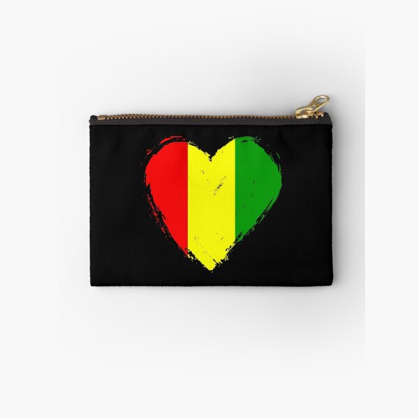 Item preview, Distressed Guinea Flag Heart GN designed and sold by shitpostee.