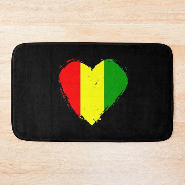 Item preview, Distressed Guinea Flag Heart GN designed and sold by shitpostee.