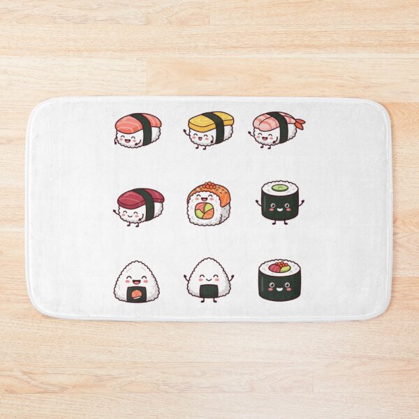 Item preview, Cute Kawaii Sushi Friends Japanese Food Chibi Sticker Pack designed and sold by mood-draftsman.