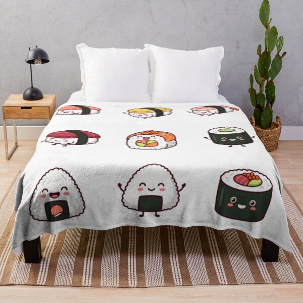 Item preview, Cute Kawaii Sushi Friends Japanese Food Chibi Sticker Pack designed and sold by mood-draftsman.