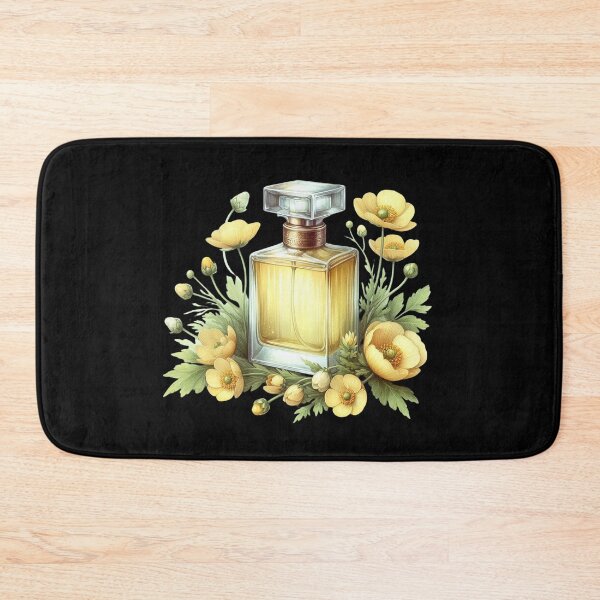 Item preview, Perfume Bottle with Yellow Flowers designed and sold by virdeiz.