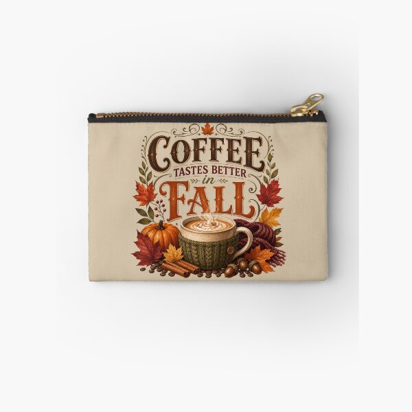 Item preview, Coffee Tastes Better in Fall – Cozy Autumn Coffee Lover Design designed and sold by astersgraphics.