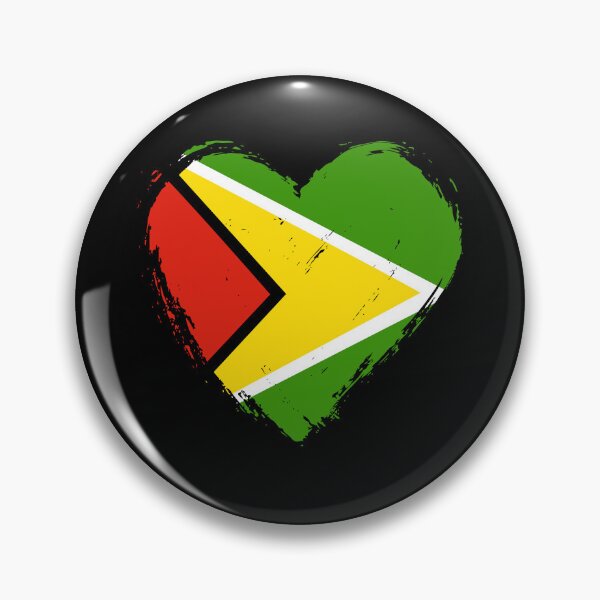 Item preview, Distressed Guyana Flag Heart GY designed and sold by shitpostee.