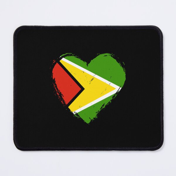 Item preview, Distressed Guyana Flag Heart GY designed and sold by shitpostee.