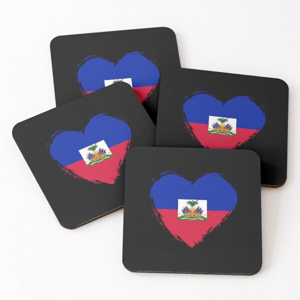 Item preview, Distressed Haiti Flag Heart HT designed and sold by shitpostee.
