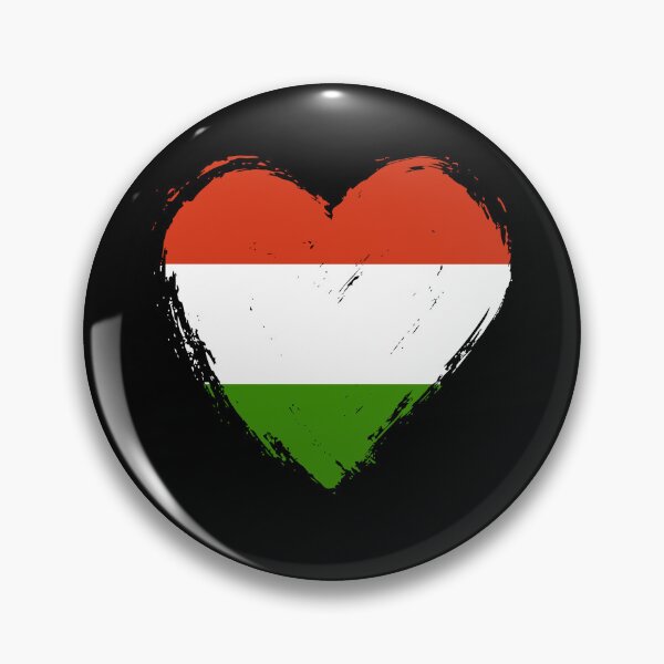 Item preview, Distressed Hungary Flag Heart HU designed and sold by shitpostee.