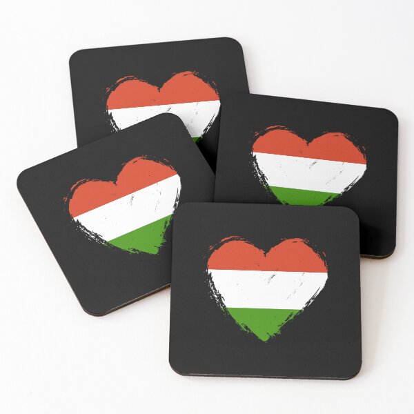 Item preview, Distressed Hungary Flag Heart HU designed and sold by shitpostee.