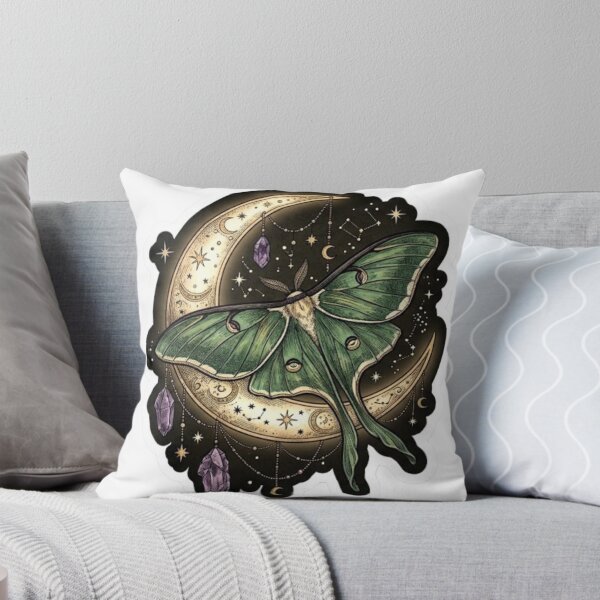 Item preview, Moon Moth and Crystals - Witchcore Aesthetic designed and sold by conamor-bymel.