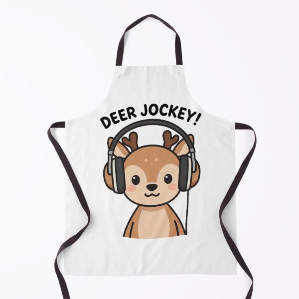 Item preview, Funny Cute Kawaii Cartoon Music DJ Style Deer with Earphones DEER JOCKEY! designed and sold by Giulivo Store Graphic.