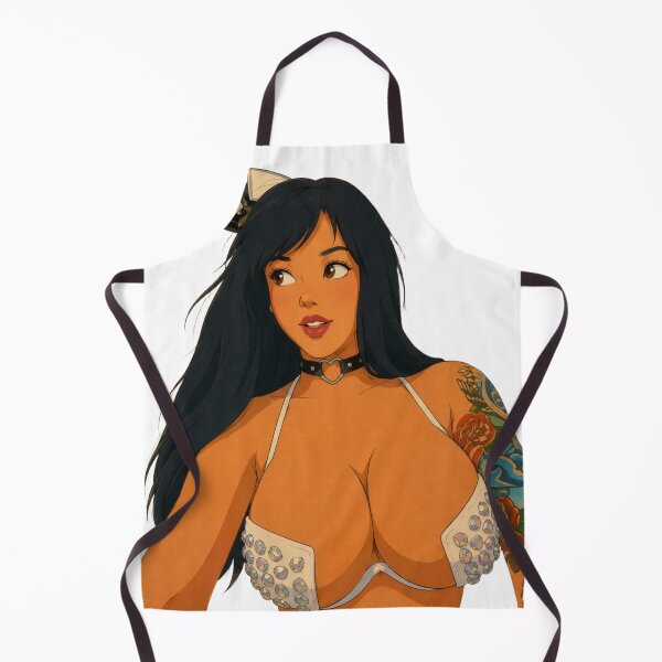 Item preview, Retro Tattoo Girl Pin Up – Rockabilly Cartoon Bombshell designed and sold by Hollow Moon Studios..