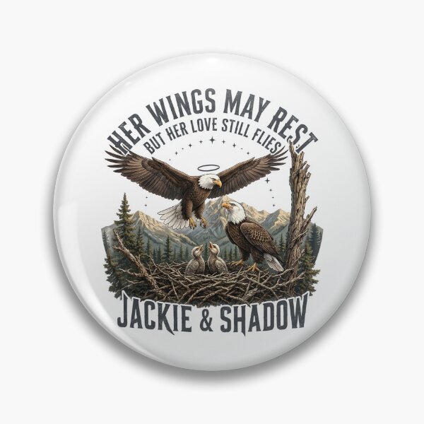 Item preview, Jackie Shadow Bald Eagle Family Memorial Tribute designed and sold by hemagamo.