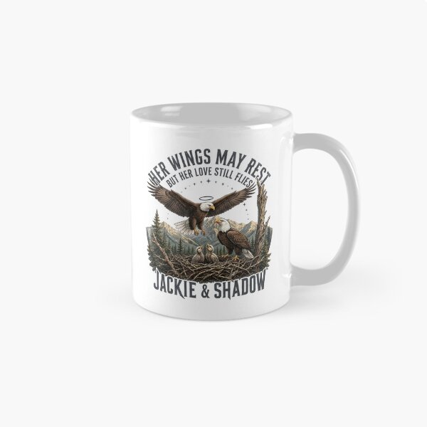 Item preview, Jackie Shadow Bald Eagle Family Memorial Tribute designed and sold by hemagamo.