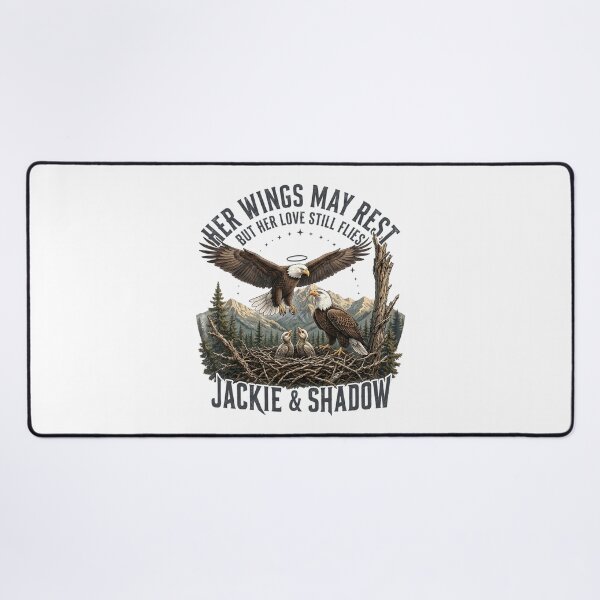 Item preview, Jackie Shadow Bald Eagle Family Memorial Tribute designed and sold by hemagamo.