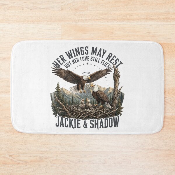 Item preview, Jackie Shadow Bald Eagle Family Memorial Tribute designed and sold by hemagamo.