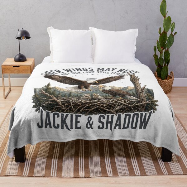 Item preview, Jackie Shadow Bald Eagle Family Memorial Tribute designed and sold by hemagamo.