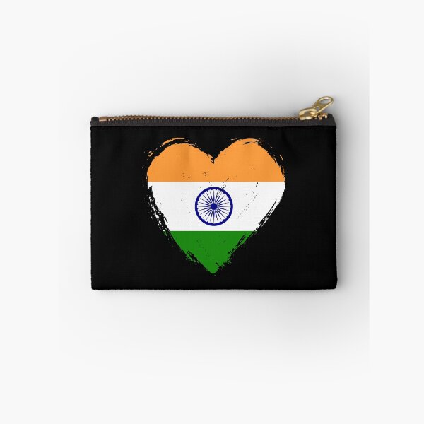 Item preview, Distressed India Flag Heart IN designed and sold by shitpostee.