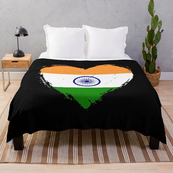 Item preview, Distressed India Flag Heart IN designed and sold by shitpostee.