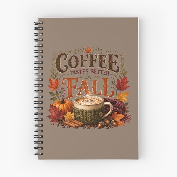 Item preview, Coffee Tastes Better in Fall – Cozy Autumn Coffee Lover Design designed and sold by astersgraphics.