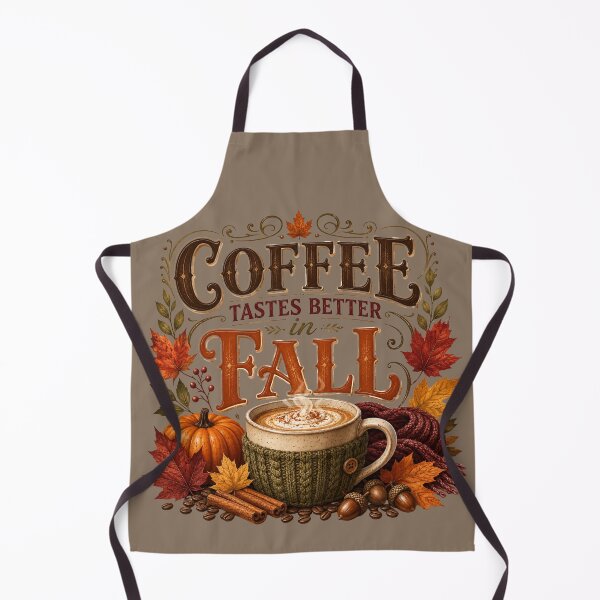 Item preview, Coffee Tastes Better in Fall – Cozy Autumn Coffee Lover Design designed and sold by astersgraphics.