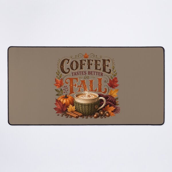 Item preview, Coffee Tastes Better in Fall – Cozy Autumn Coffee Lover Design designed and sold by astersgraphics.