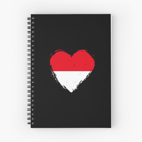 Item preview, Distressed Indonesia Flag Heart ID designed and sold by shitpostee.