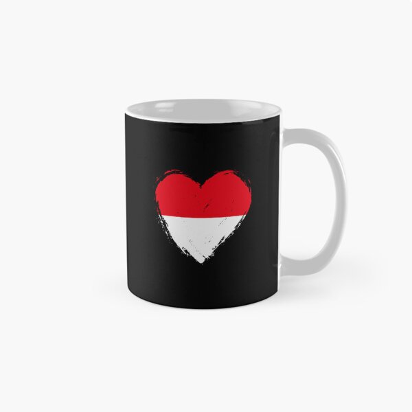 Item preview, Distressed Indonesia Flag Heart ID designed and sold by shitpostee.