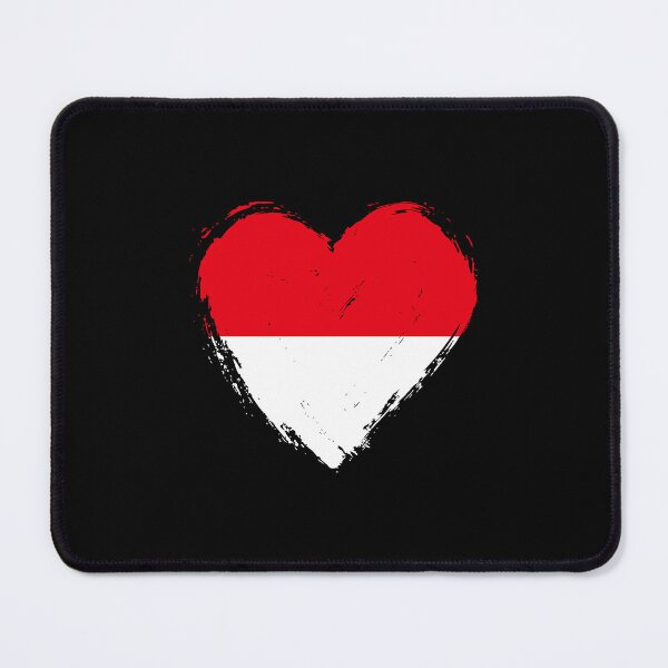 Item preview, Distressed Indonesia Flag Heart ID designed and sold by shitpostee.