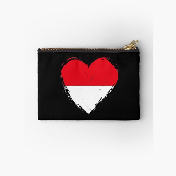 Item preview, Distressed Indonesia Flag Heart ID designed and sold by shitpostee.